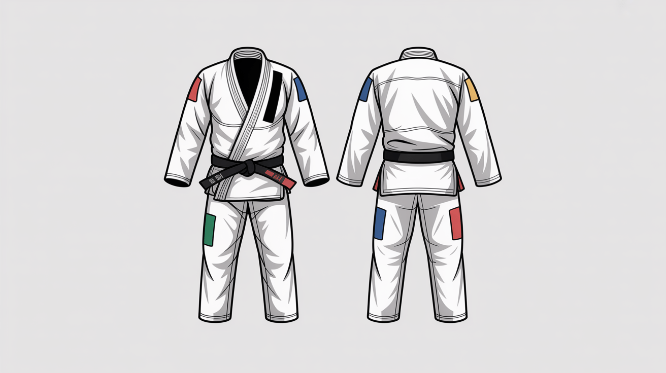 Where to place the custom bjj patches