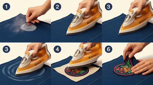 steps to fix iron patch if it in not sticking