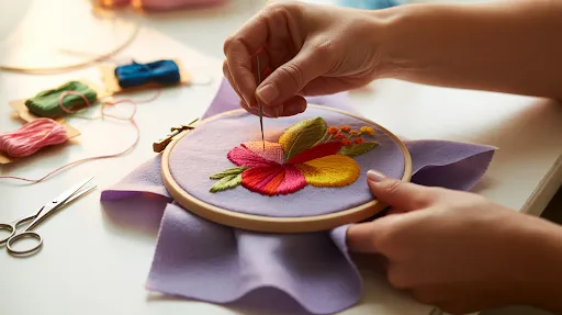How to Embroider a Patch on Felt Without Fraying