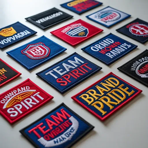 atches featuring various designs including company logos, team emblems.