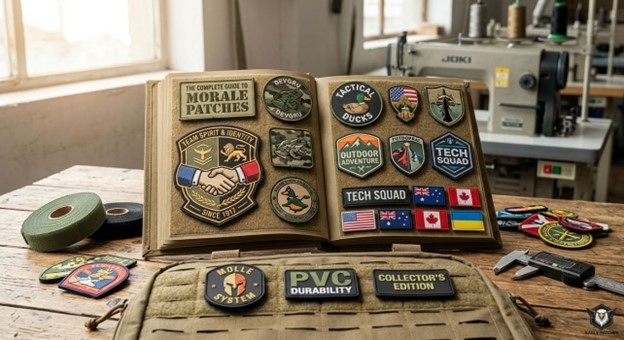Morale patches to express identity and team spirit.